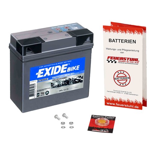 Exide gel batterie moto - gel, guzzi