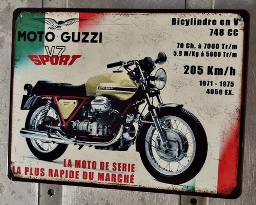 Vintage metallschild moto - vintage,